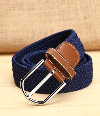 Elastische heren riem | Egaal kleurpatroon
