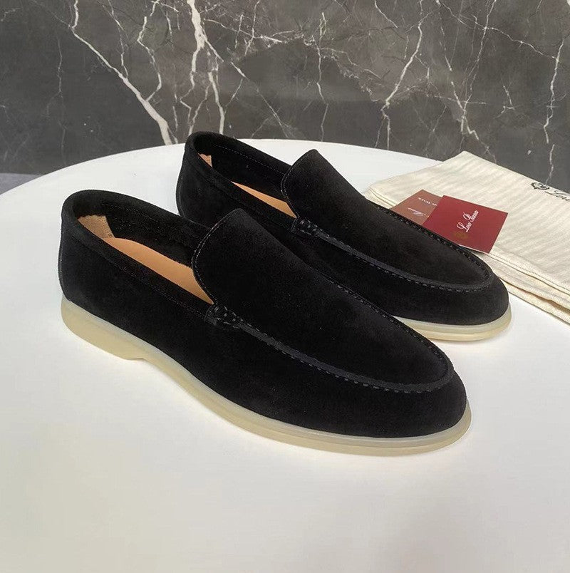 Emanuel | Suede herenloafers
