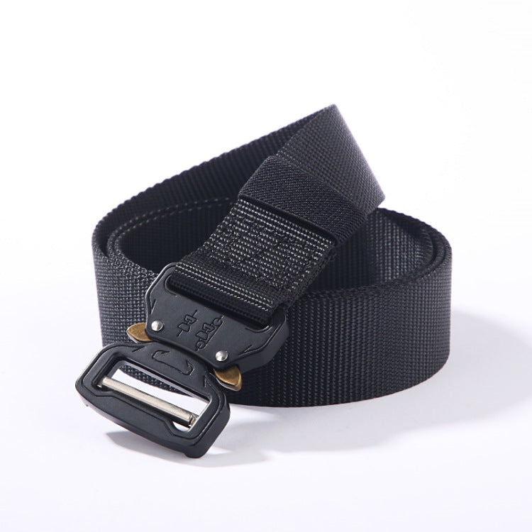 Uniek | Handige tactische riem met losse haak accessoire