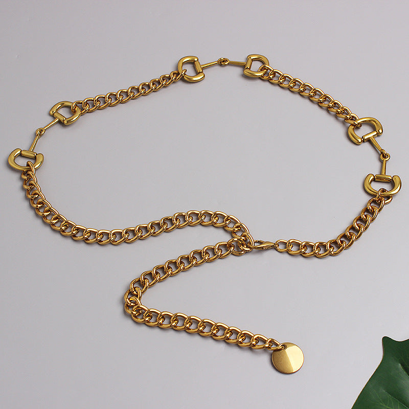 Uniek | Riem voor dames met paarden bit details