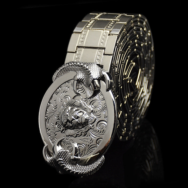 Robuust | ijzeren buckle riem heren