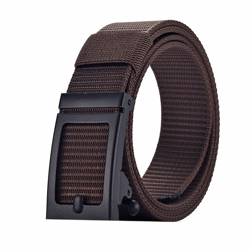 Automatisch | Traploos verstelbare canvas heren riem