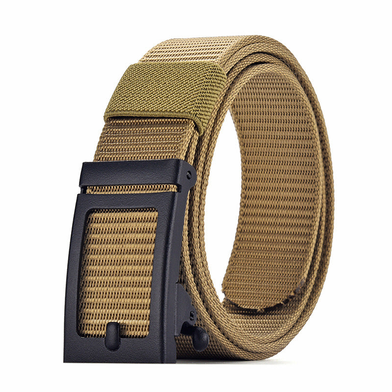 Automatisch | Traploos verstelbare canvas heren riem