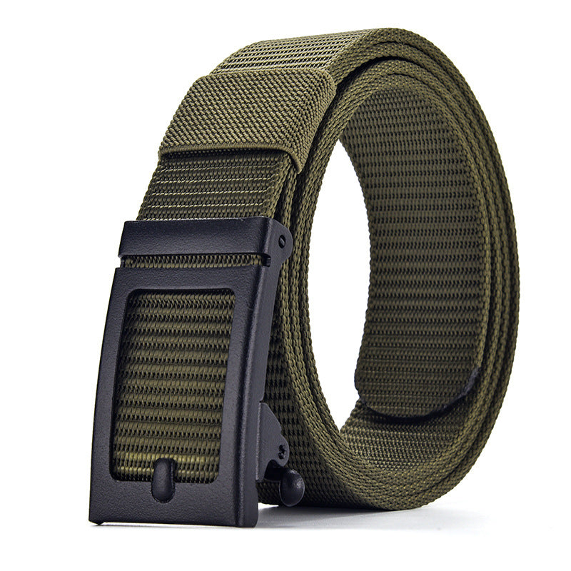 Automatisch | Traploos verstelbare canvas heren riem