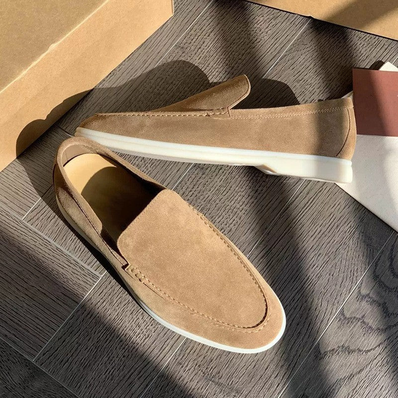 Emanuel | Suede herenloafers