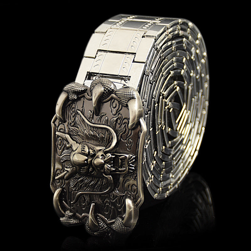 Robuust | ijzeren buckle riem heren