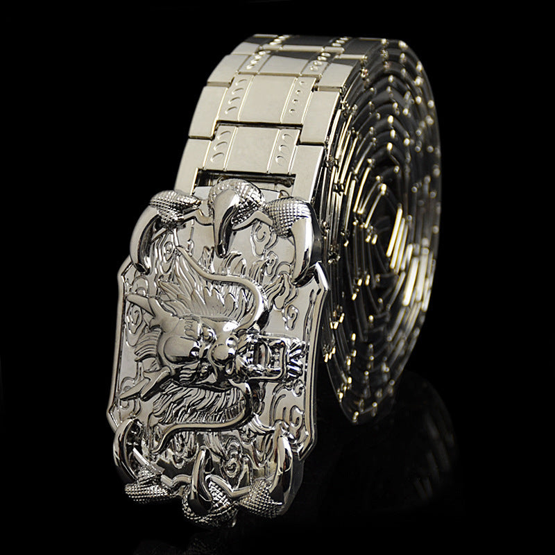 Robuust | ijzeren buckle riem heren