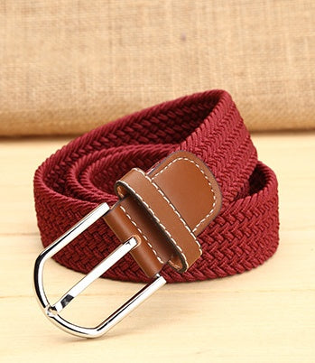 Elastische heren riem | Egaal kleurpatroon