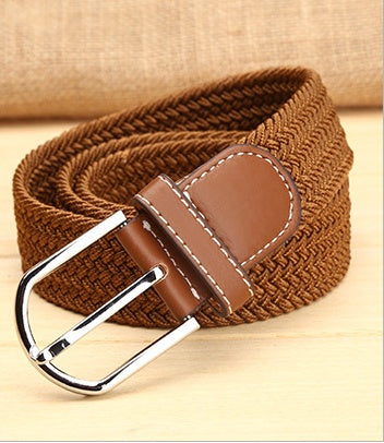 Elastische heren riem | Egaal kleurpatroon