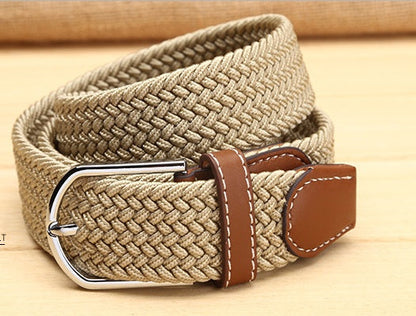 Elastische heren riem | Egaal kleurpatroon