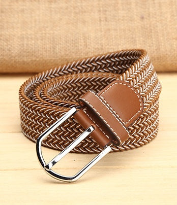 Elastische riem heren | Verwoven kleurpatroon