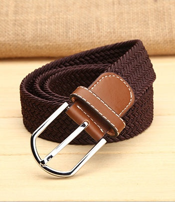 Elastische heren riem | Egaal kleurpatroon