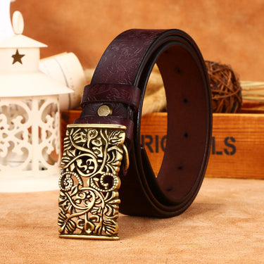 Elegant | Dames riem met goudkleurige buckle