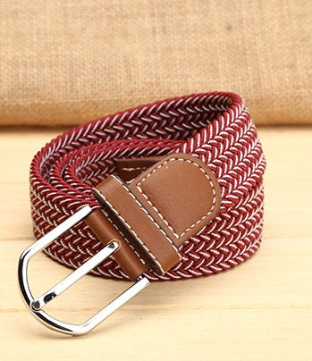 Elastische riem heren | Verwoven kleurpatroon