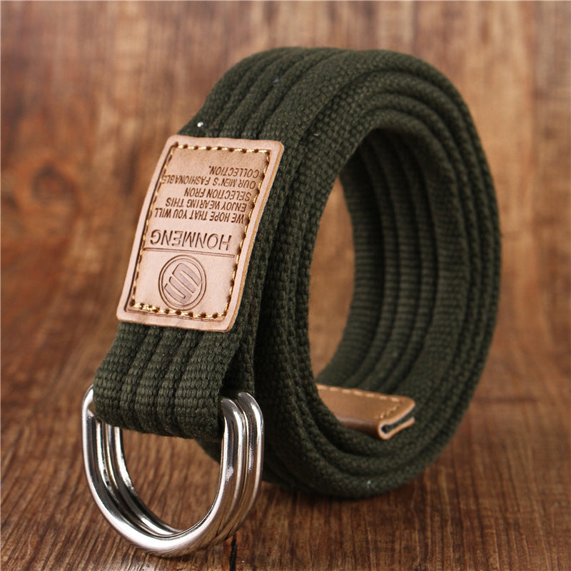 Klassiek | Elegante canvas heren riem