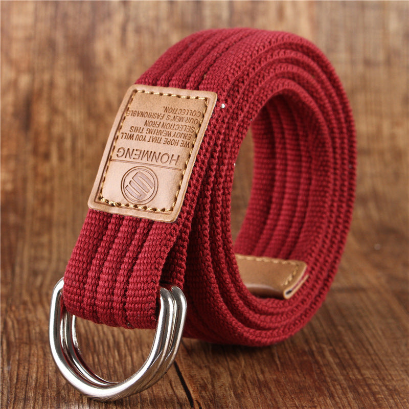 Klassiek | Elegante canvas heren riem