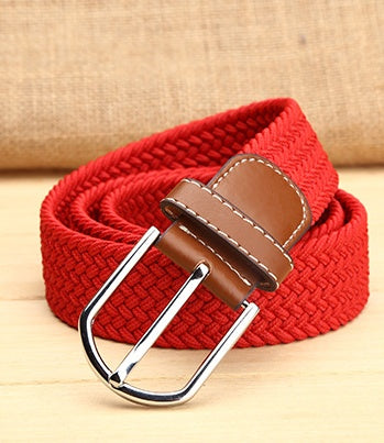 Elastische heren riem | Egaal kleurpatroon