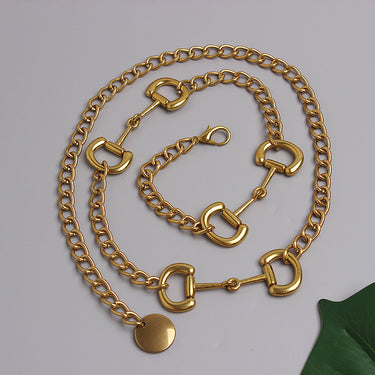 Uniek | Riem voor dames met paarden bit details