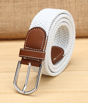 Elastische heren riem | Egaal kleurpatroon