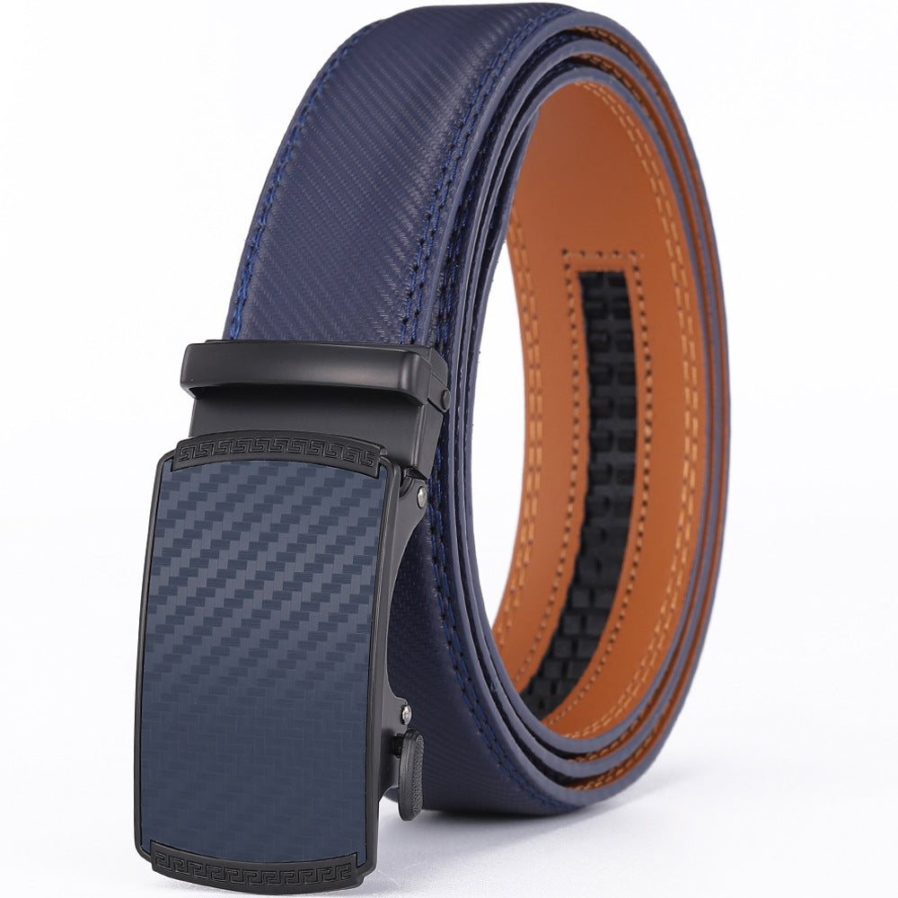 Stijlvol | Automatische carbon look riem voor heren