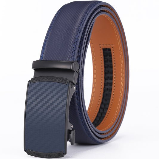 Stijlvol | Automatische carbon look riem voor heren
