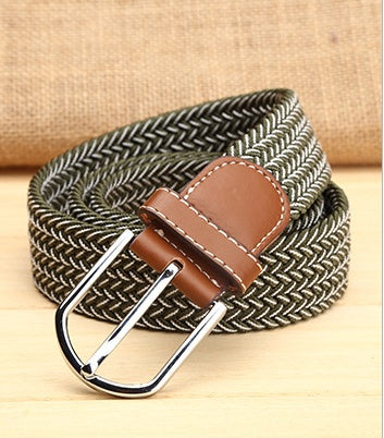 Elastische riem heren | Verwoven kleurpatroon