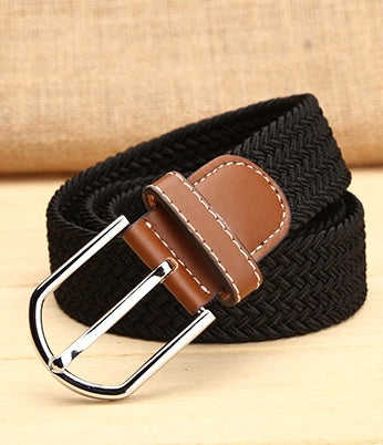 Elastische heren riem | Egaal kleurpatroon