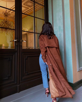 Dames Banbury Suède Trenchcoat 4