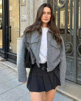 Dames cropped bouclé jasje 2