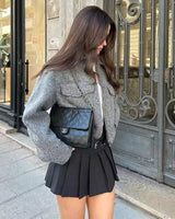 Dames cropped bouclé jasje 3