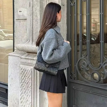 Dames cropped bouclé jasje 4