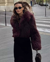 Dames cropped imitatiebontjas 4