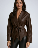 Dames imitatieleren wikkeljas 0