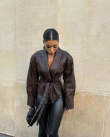 Dames imitatieleren wikkeljas 1