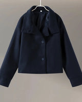 Dames peacoat met opstaande kraag 7