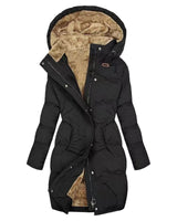 Dames winterjas met capuchon 2