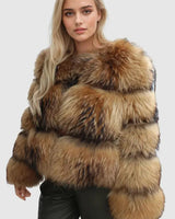 Elegante damesjas van imitatiebont 0