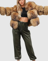 Elegante damesjas van imitatiebont 1