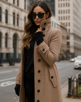 Elegante warme trenchcoat voor dames 1