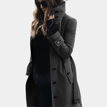 Elegante warme trenchcoat voor dames 2