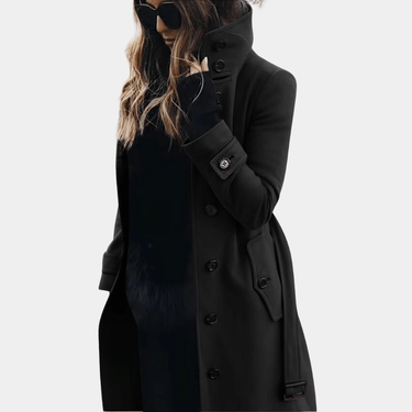 Elegante warme trenchcoat voor dames 4