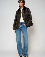 Geruite rechte snitjas voor dames 1