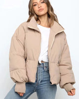 Gewatteerde pufferjas voor dames 0