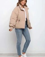 Gewatteerde pufferjas voor dames 5