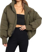 Gewatteerde pufferjas voor dames 9