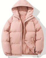 Gewatteerde winterjas met capuchon voor dames 0