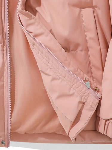 Gewatteerde winterjas met capuchon voor dames 4