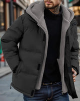 Heren winterjas met capuchon, twee-in-één 0