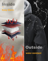 Heren winterjas met capuchon, twee-in-één 3