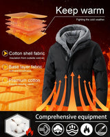 Heren winterjas met capuchon, twee-in-één 5